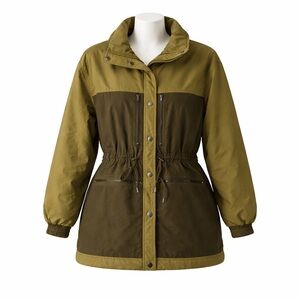 Size L Future Collective Women’s Reese Quilted Utility Jacket Two Tone